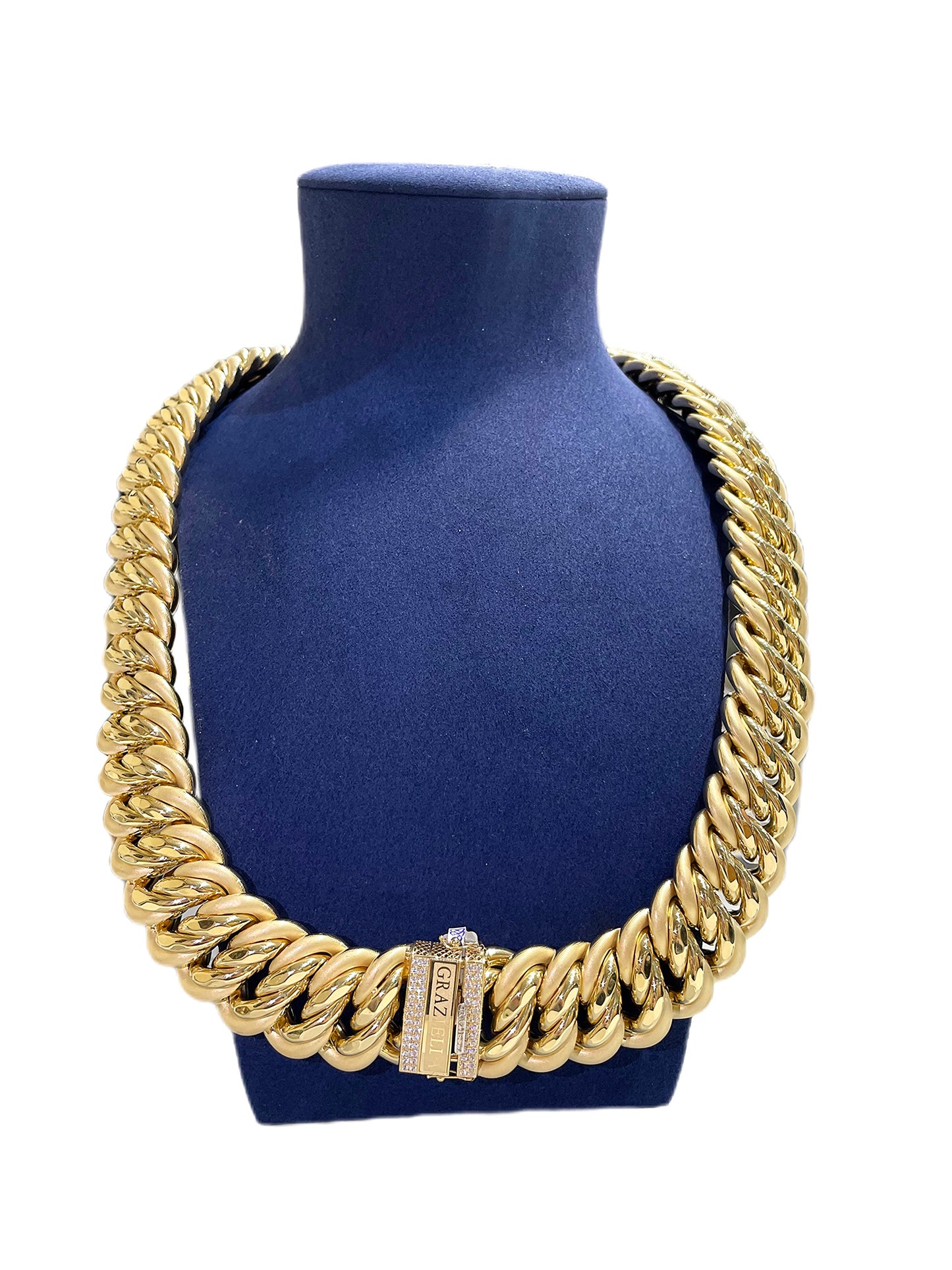 Collier maille américaine Graziella 30mm
