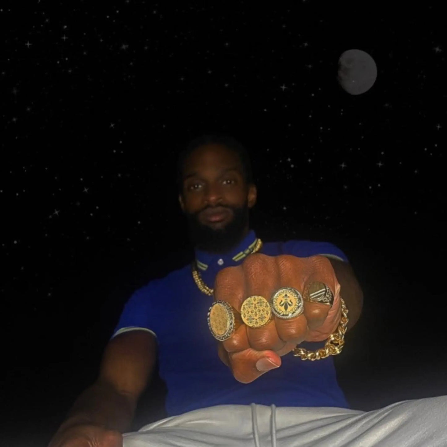 Chevalière ronde lys