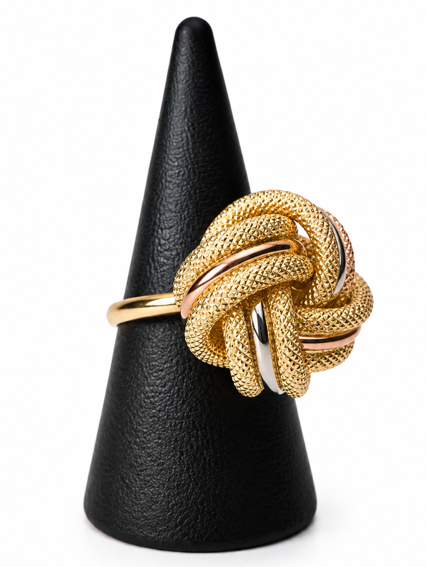 Bague noeud 3 ors 20mm