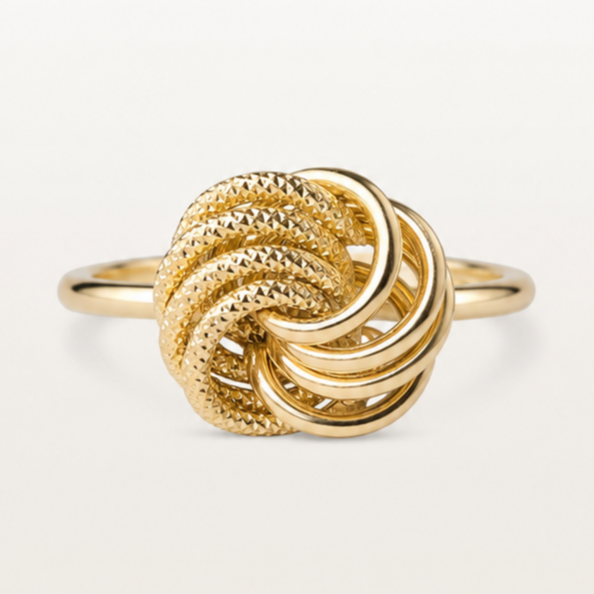 Bague rosette lisse piqué | taille M