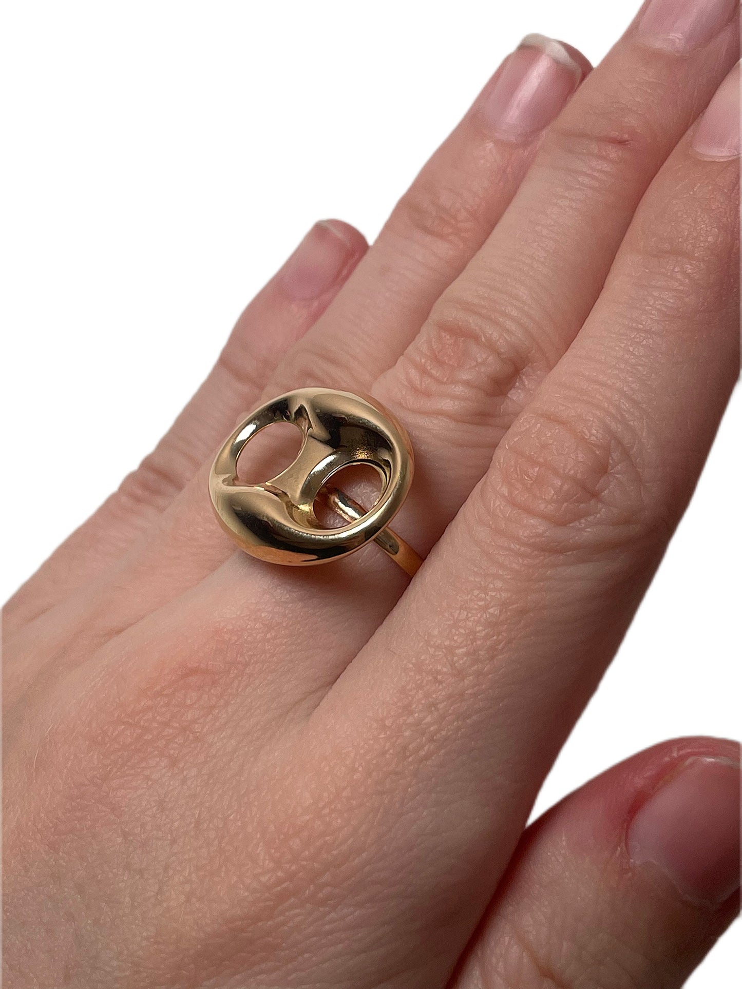 Bague café lisse 20x24mm