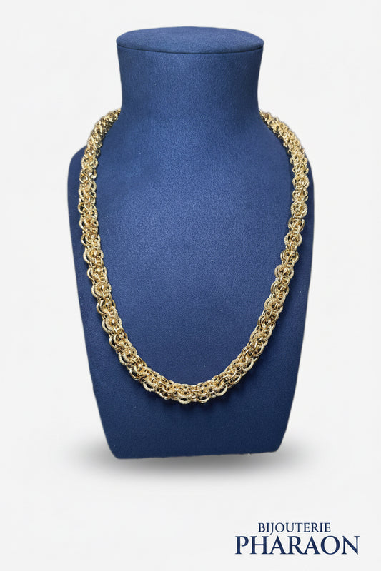 Collier imposant 50 cm tissé main avec des perles Miyuki bleu - France Collier imposant 50 cm tissé main avec des perles Miyuki bleu - France