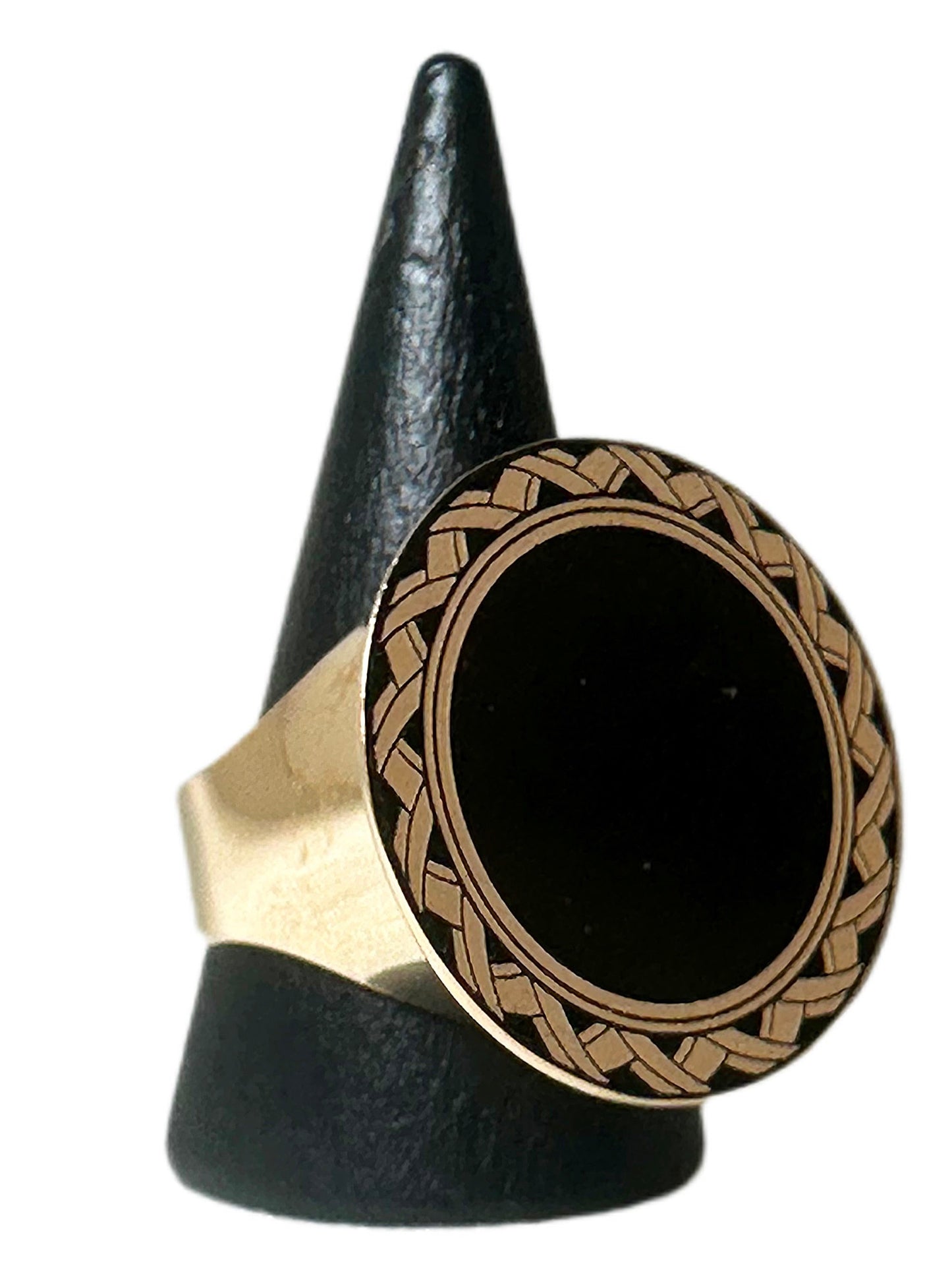 Chevalière ronde motif 27mm