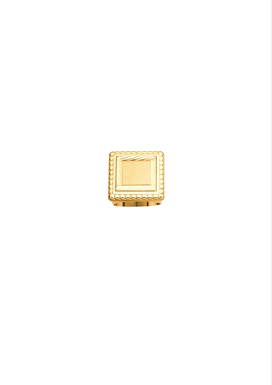Chevalière carrée