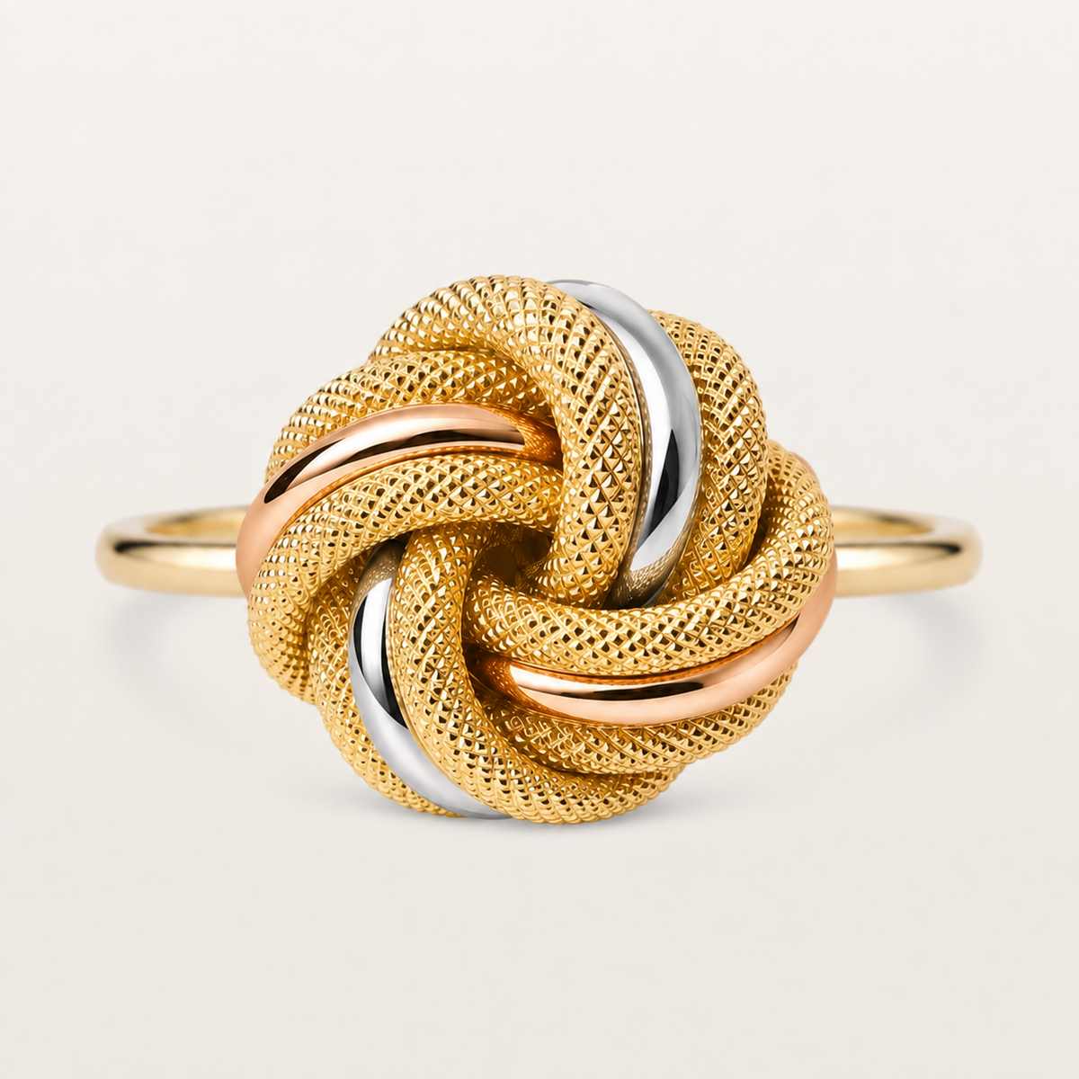 Bague noeud 3 ors 20mm