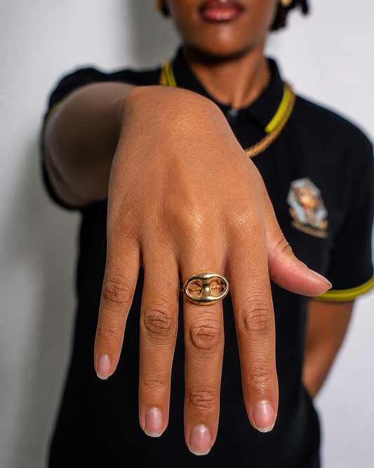Bague café lisse 20x24mm