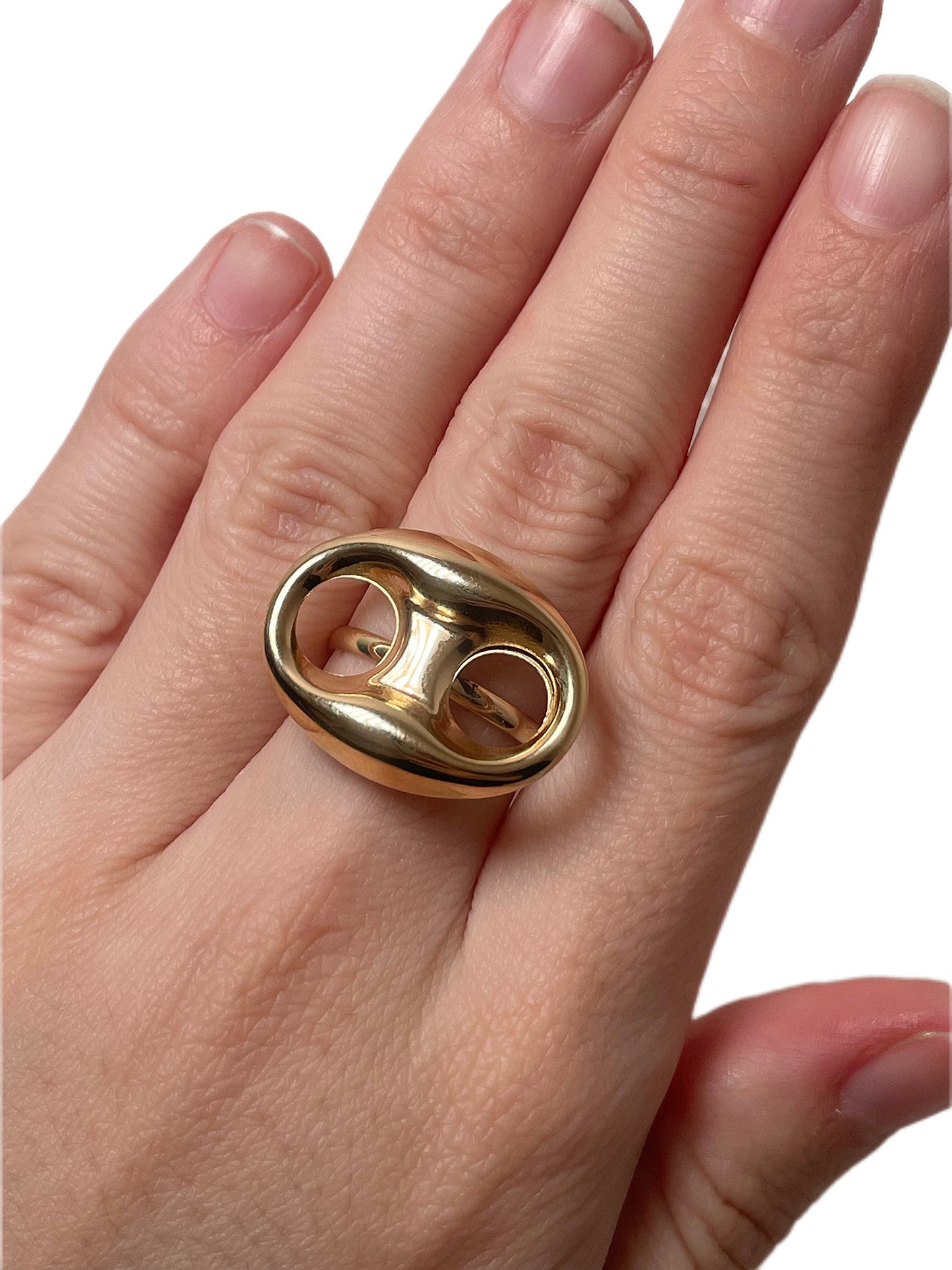 Bague café lisse 20x24mm