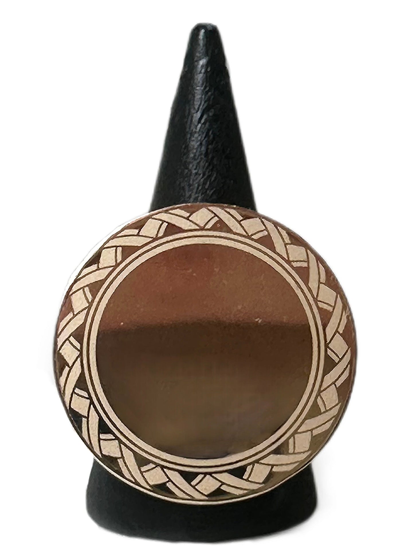 Chevalière ronde motif 27mm