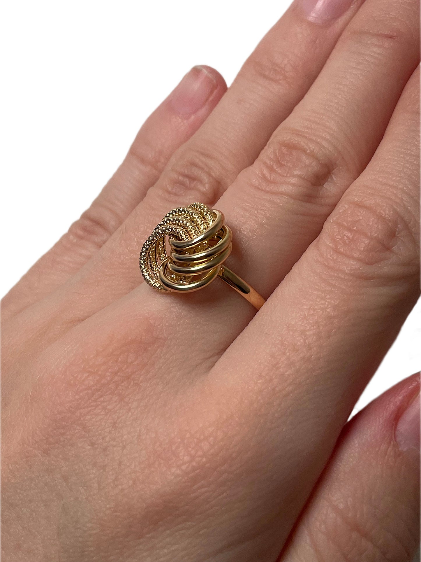 Bague rosette lisse piqué 20mm