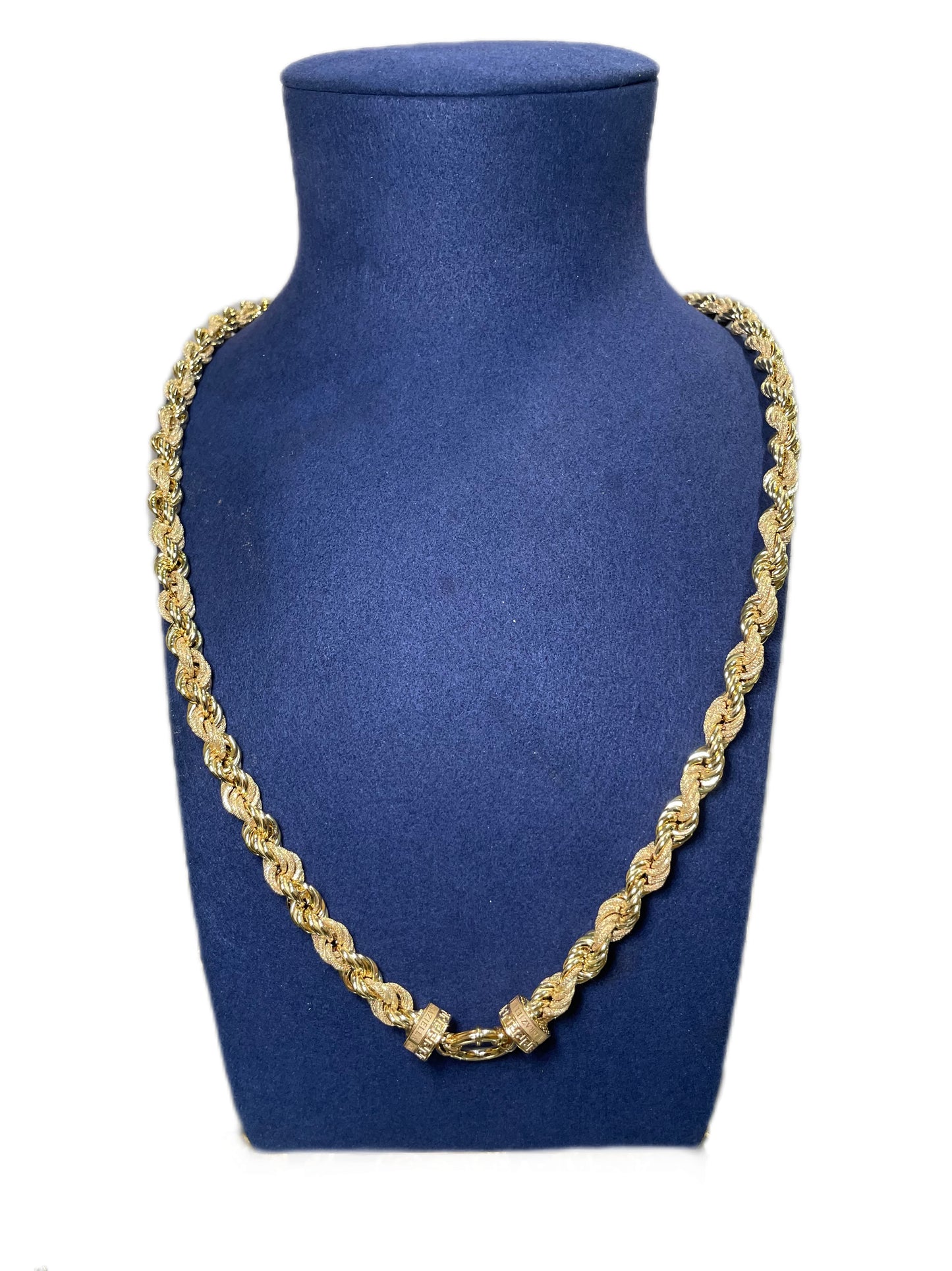 Collier corde Graziella lisse sablé 8mm