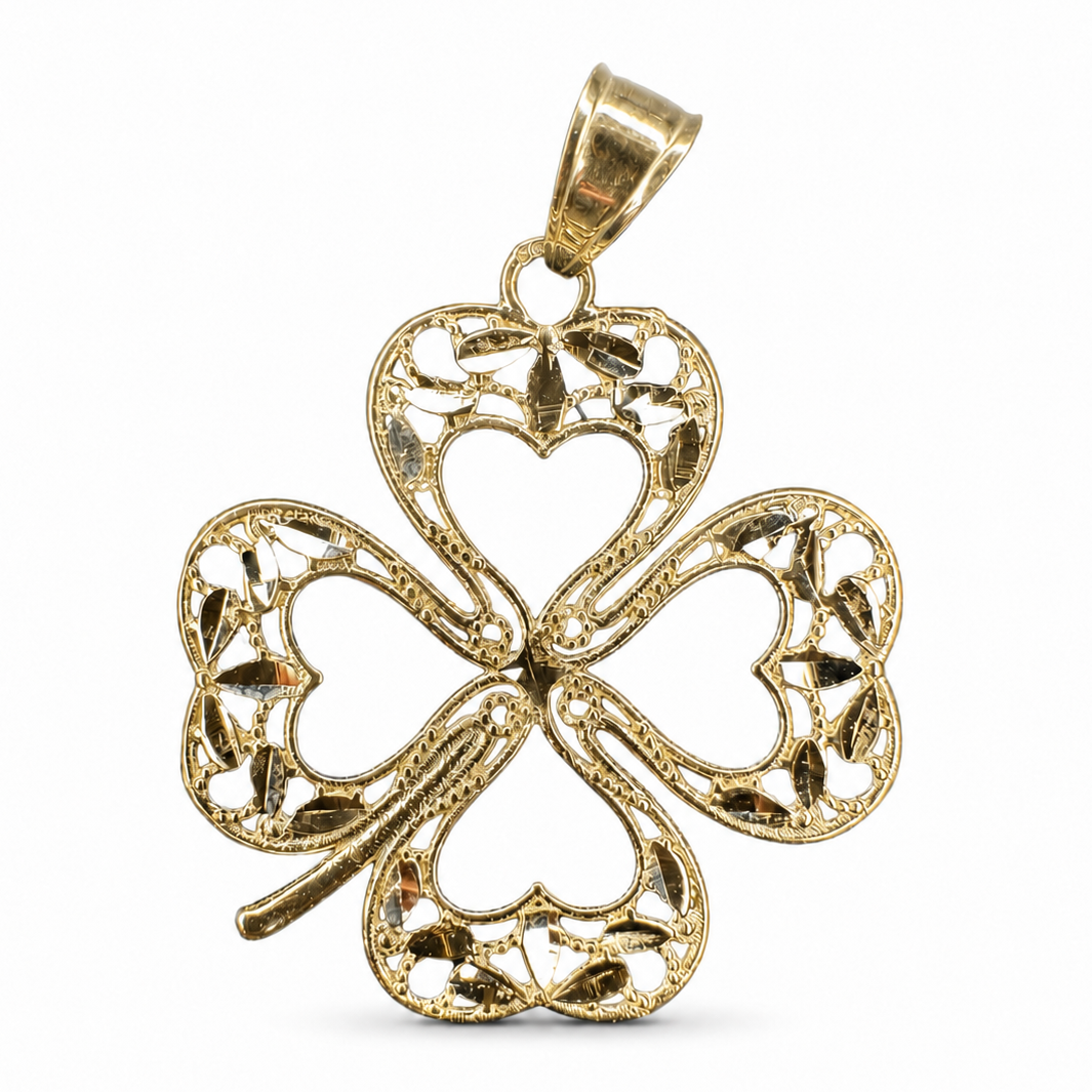 Pendentif trèfle ouvert