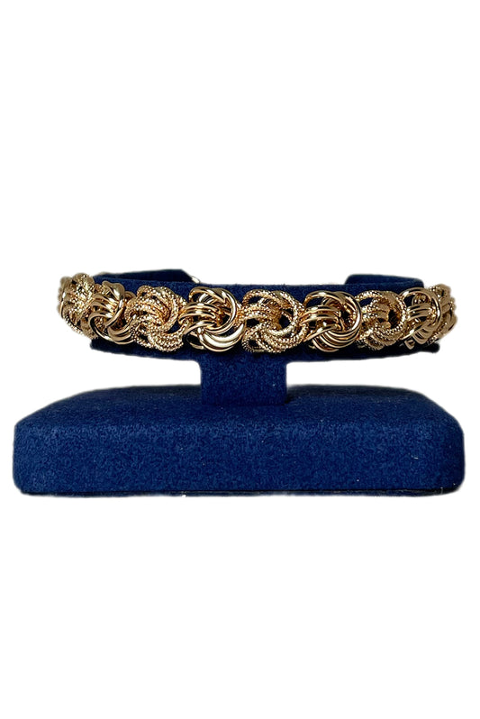 Bracelet macaron lisse/sablé 12mm