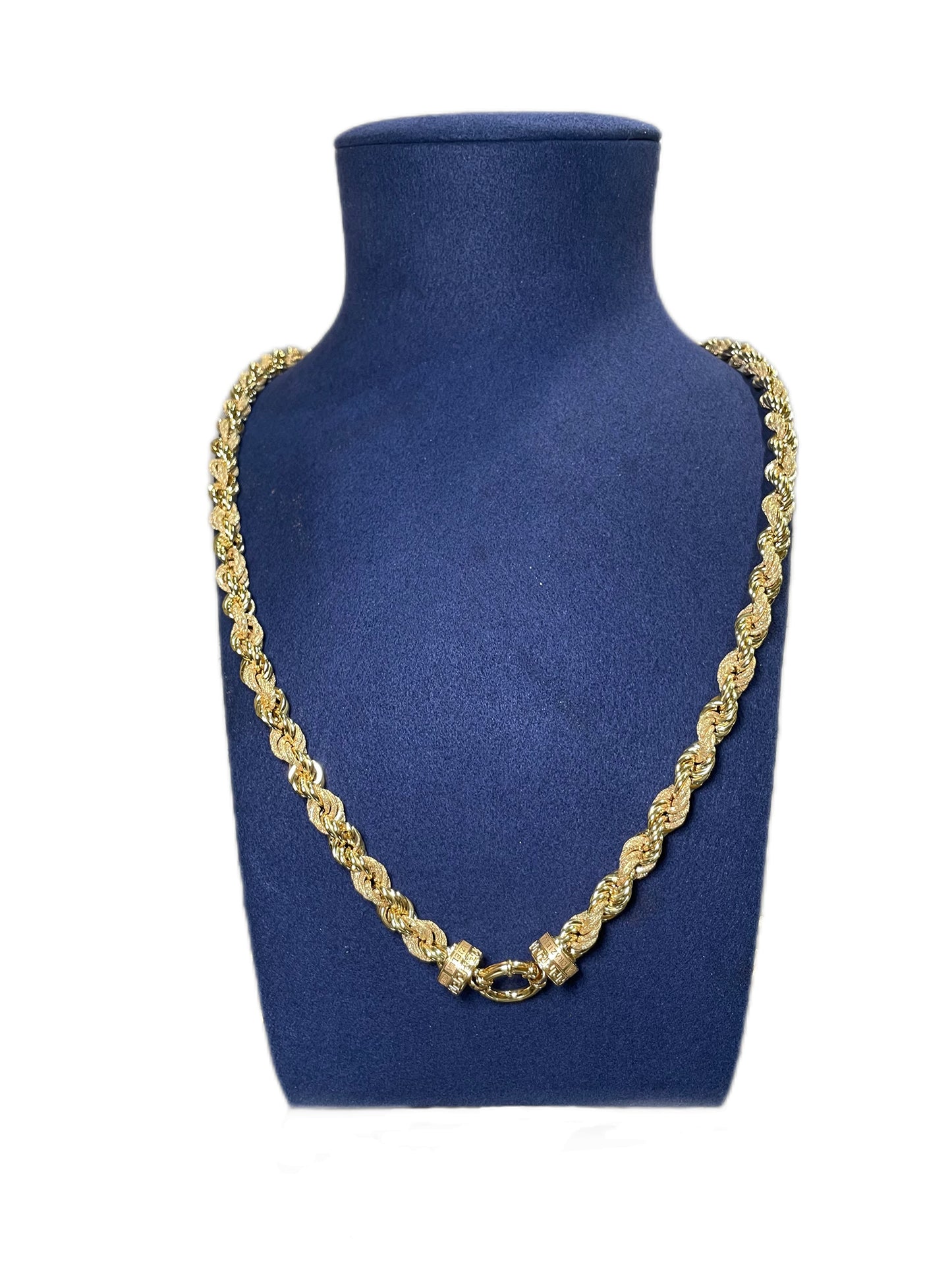 Collier corde Graziella lisse sablé 8mm