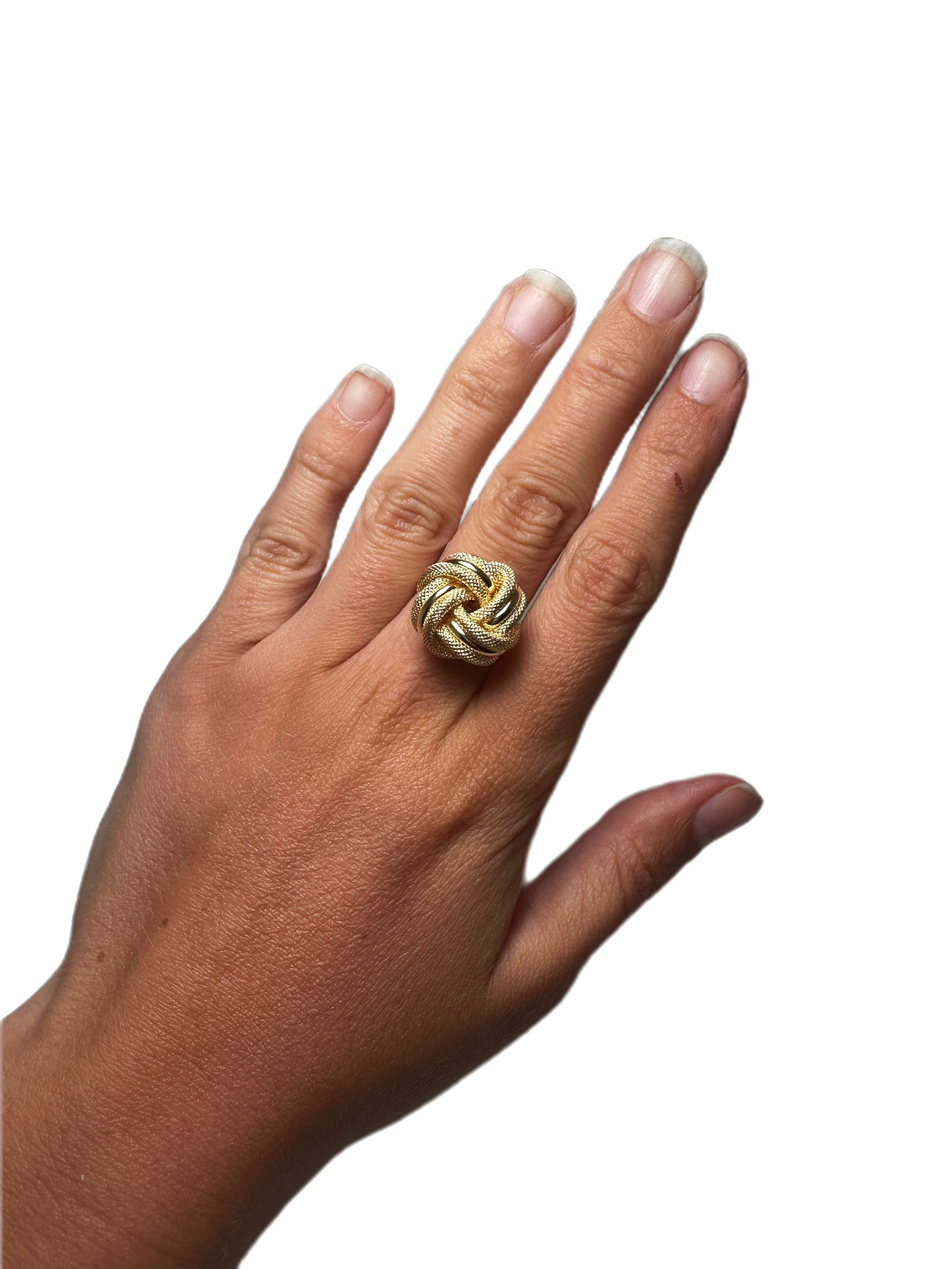 Bague noeud lisse piqué 20mm
