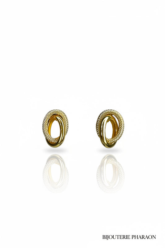 Anneaux entrelacés 10x16mm