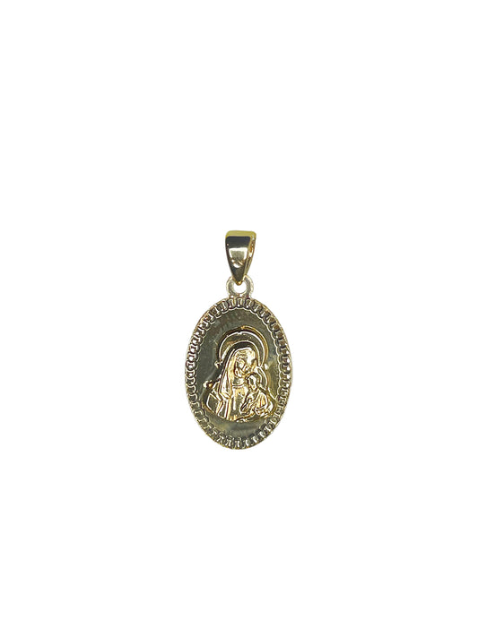 Pendentif Vierge oval 15x10mm