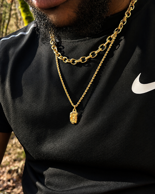 Collier corde pend Christ