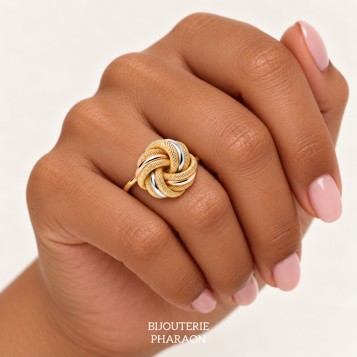Bague noeud 3 ors 20mm