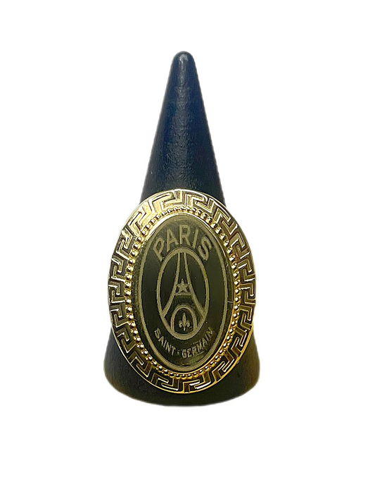 Chevalière Ovale PSG Contour Grec