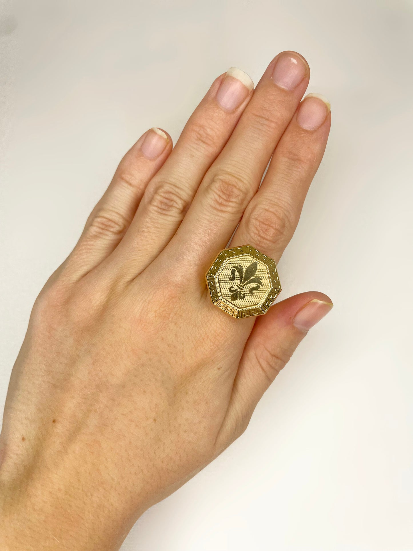 Chevalière lys octo