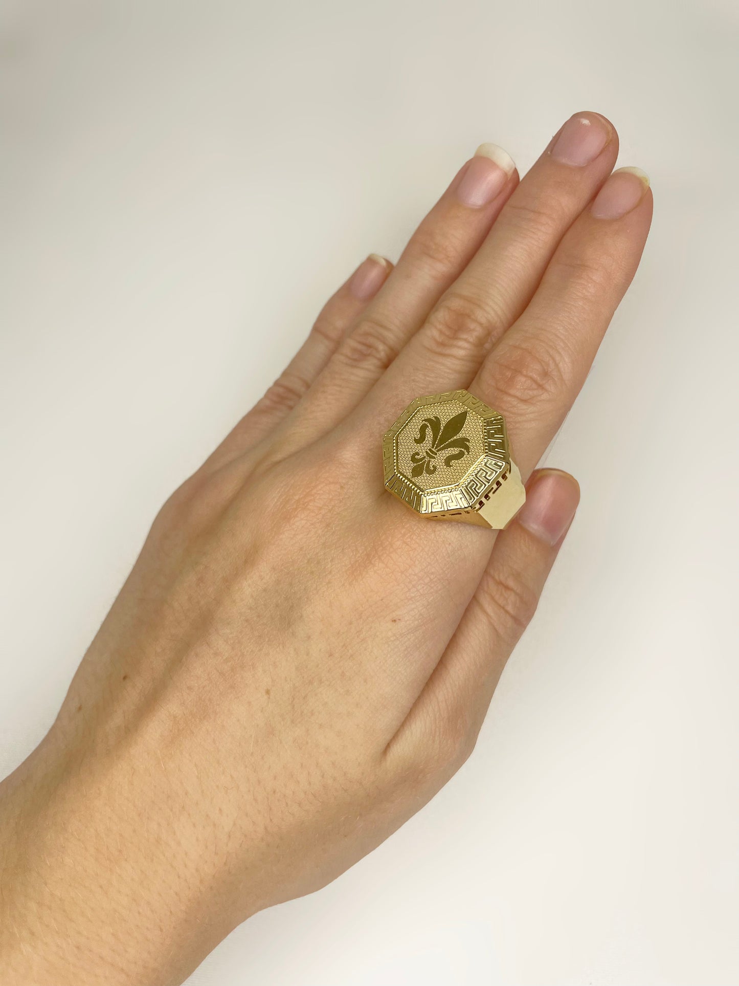 Chevalière lys octo