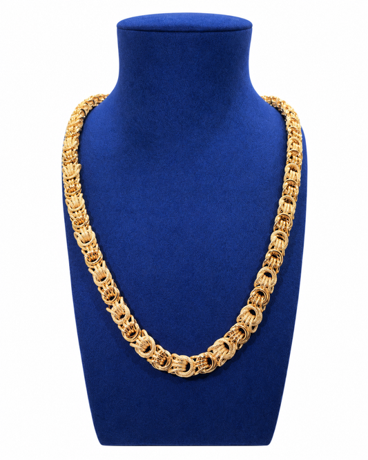 Collier macaron lisse piqué