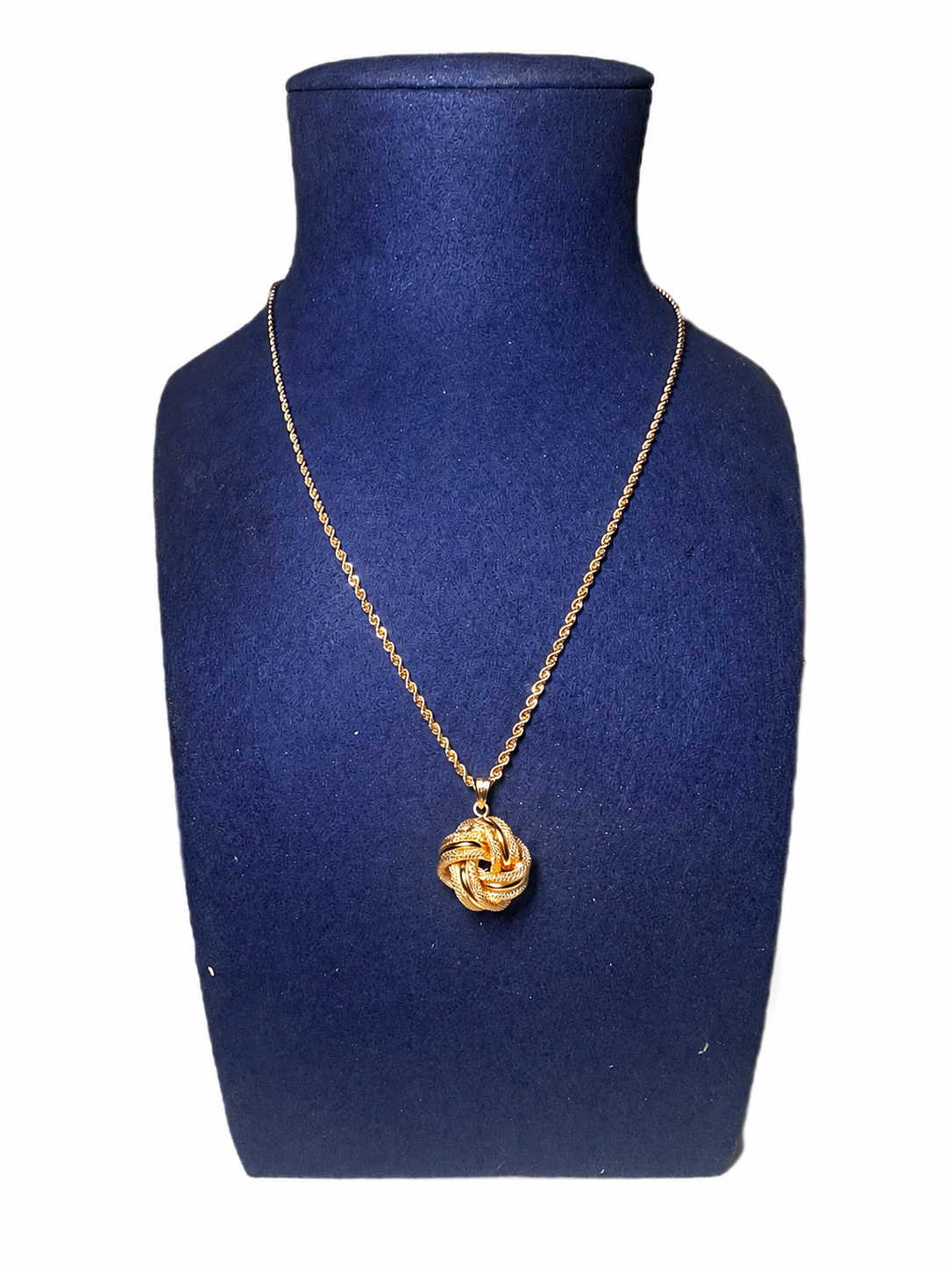 Collier corde pend Noeud