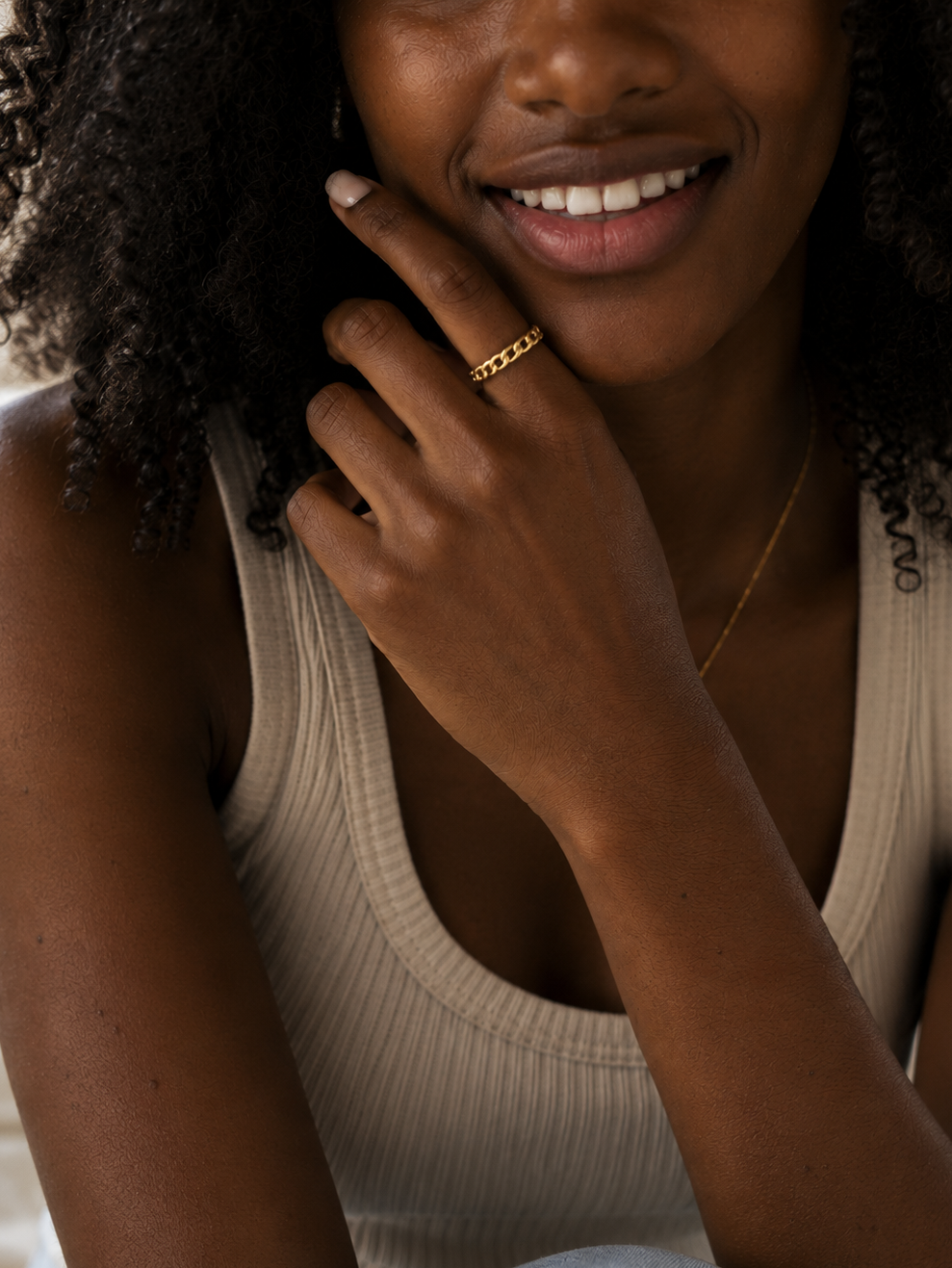 Bague gourmette
