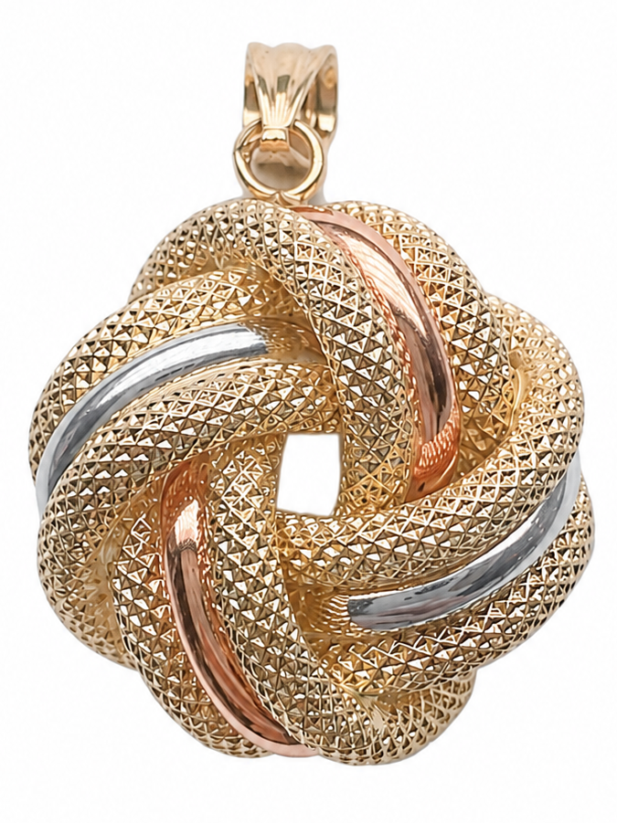 Pendentif noeud 3 ors