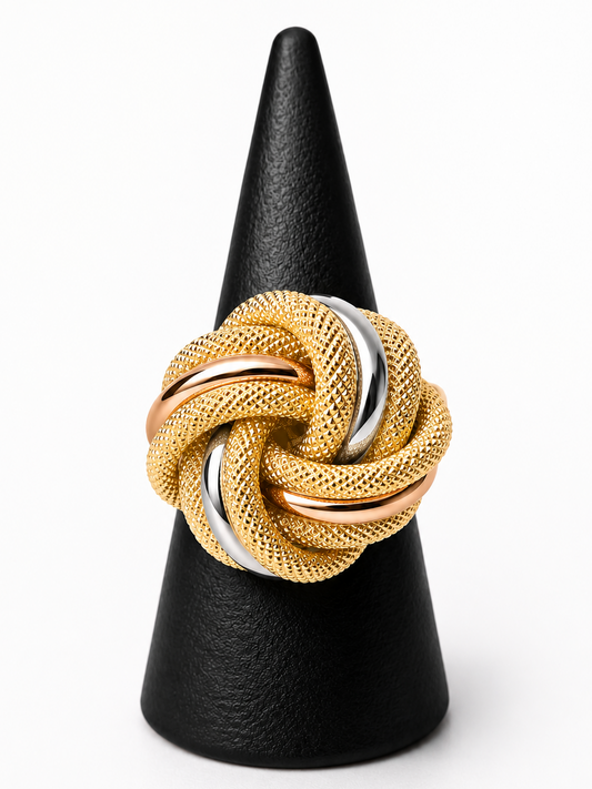 Bague noeud 3 ors 20mm