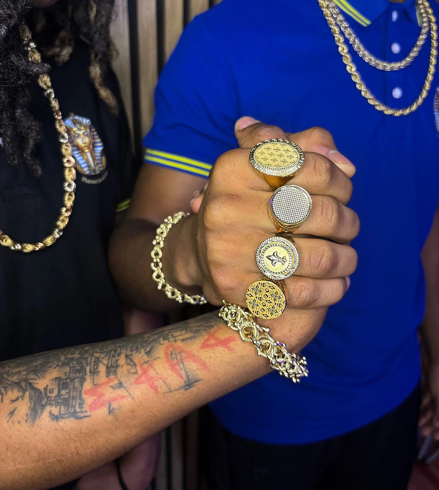 Chevalière ronde lys